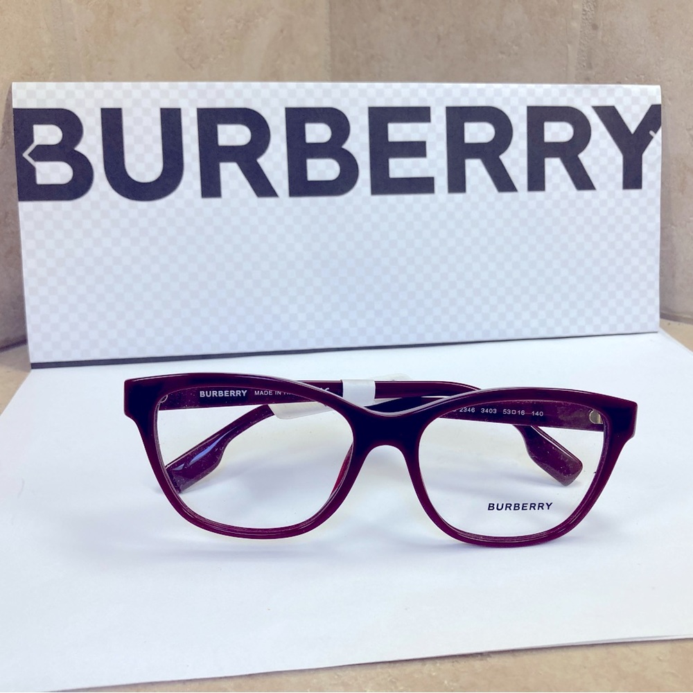 New Burberry Author Bordeaux Optical Eyeglasses BE2346 3403